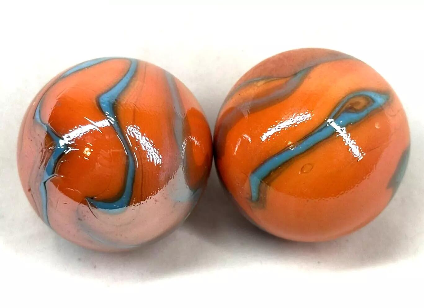 2 BOULDERS 35mm Valkyrie Marbles 1-3/8