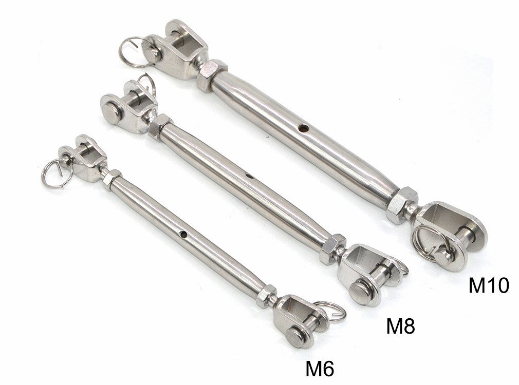 Style européen en Acier inoxydable 304 mâchoire Corps fermé Tendeur à Vis Avec travailler magnétique (M6)