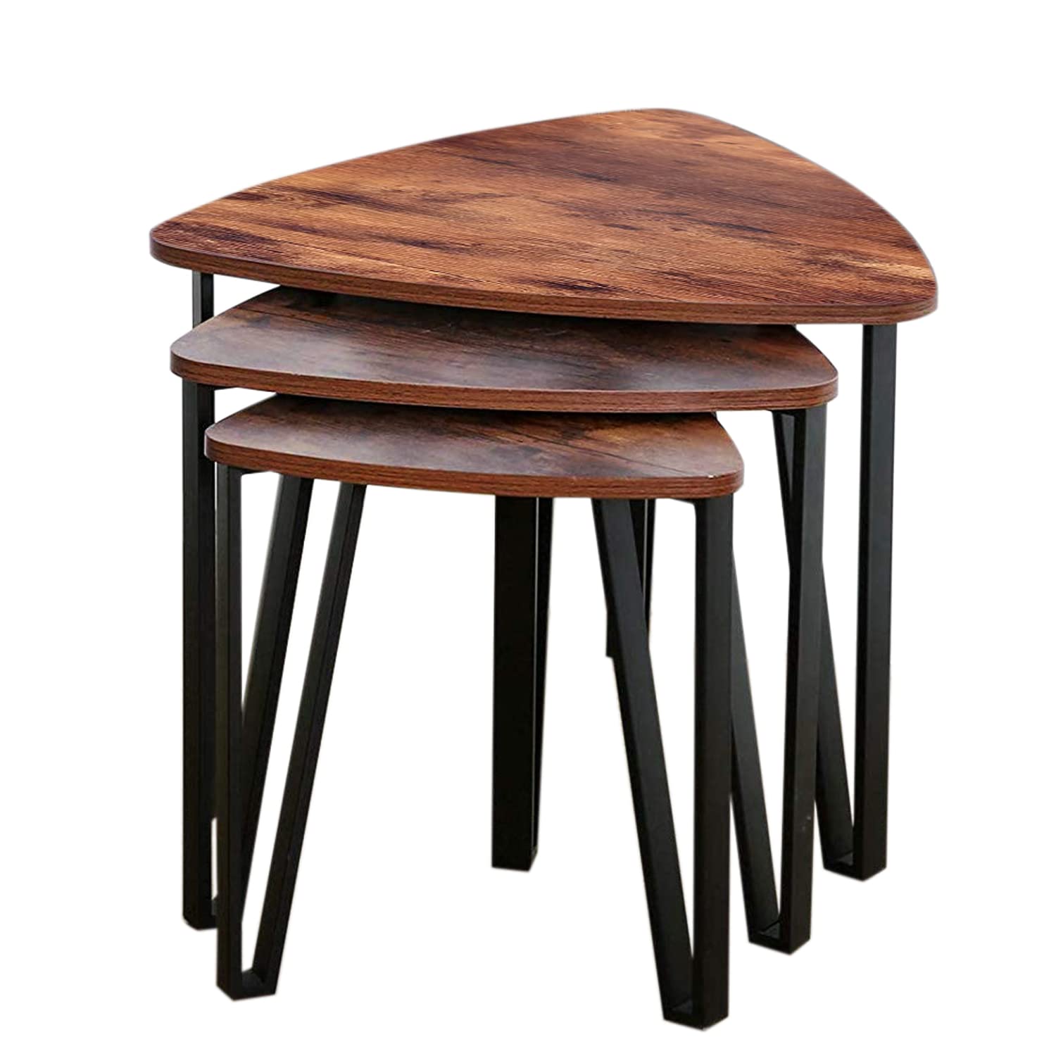 K*i様 アンティーク 家具 ネストテーブル サイドテーブル 3台組　【本日限り Amazon｜ネストテーブル DRM 大中小3台組サイドテーブル 丸