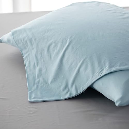 Miniatura 9 de KASENTEX Juego de 2 fundas de almohada estándar con cremallera, fundas de almohada de lujo suaves con cremallera oculta para cabello y piel, 20 x 26