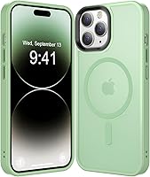 Vista 8 de Funda compatible con iPhone 14/13 [compatible con Magsafe y protección de grado militar] Funda delgada magnética translúcida mate para iPhone 13/14