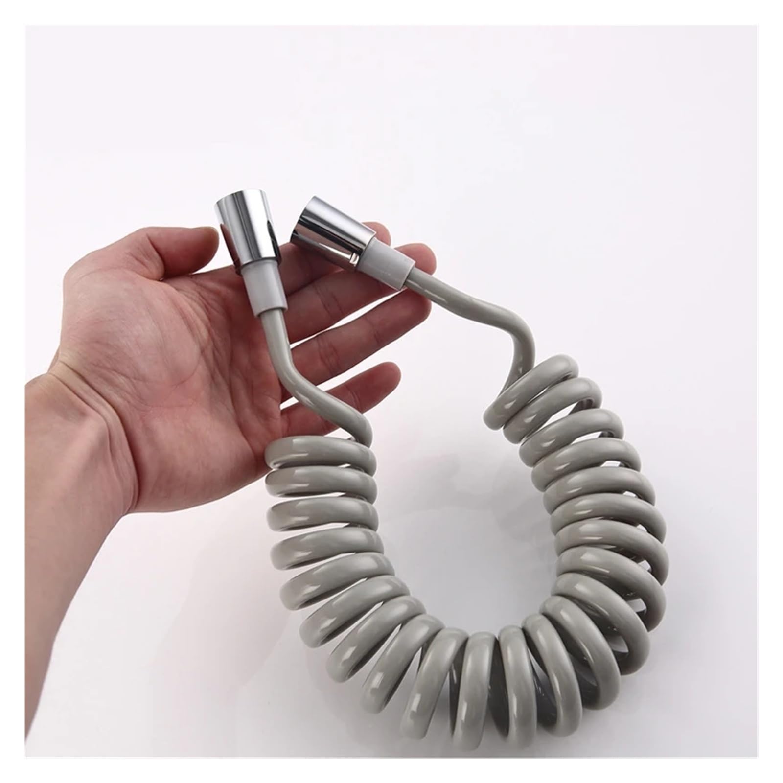 Manguera flexible de ducha de teléfono de 1,5 m/2 m, tubo de agua de poliuretano con ajuste universal G1/2 para inodoro, bidé y fontanería de baño (negro) - y extensible