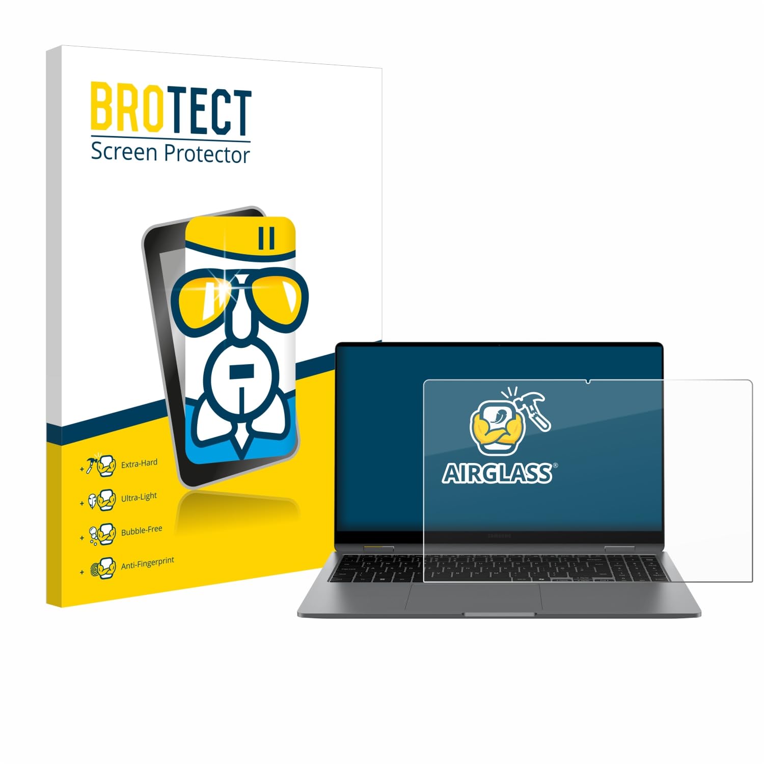 brotect Protection Écran Verre Samsung Galaxy Book5 360 15.6" Film Protecteur 9H Anti-Rayures Transparent