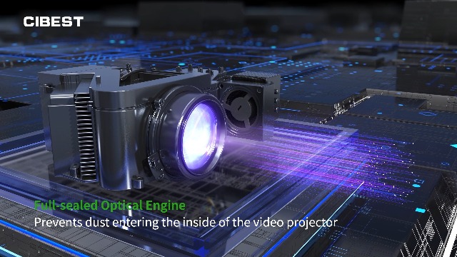 CIBEST Projector With WiFi And Bluetooth - 4K Support Android TV 10 Native 1080P