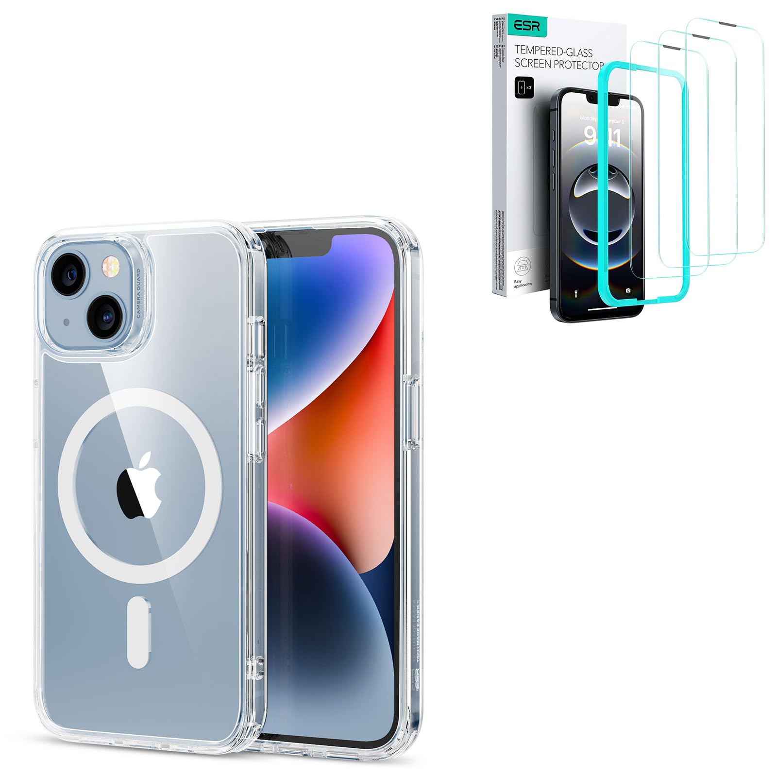 ESR for iPhone 14/13 Case with Screen Protector