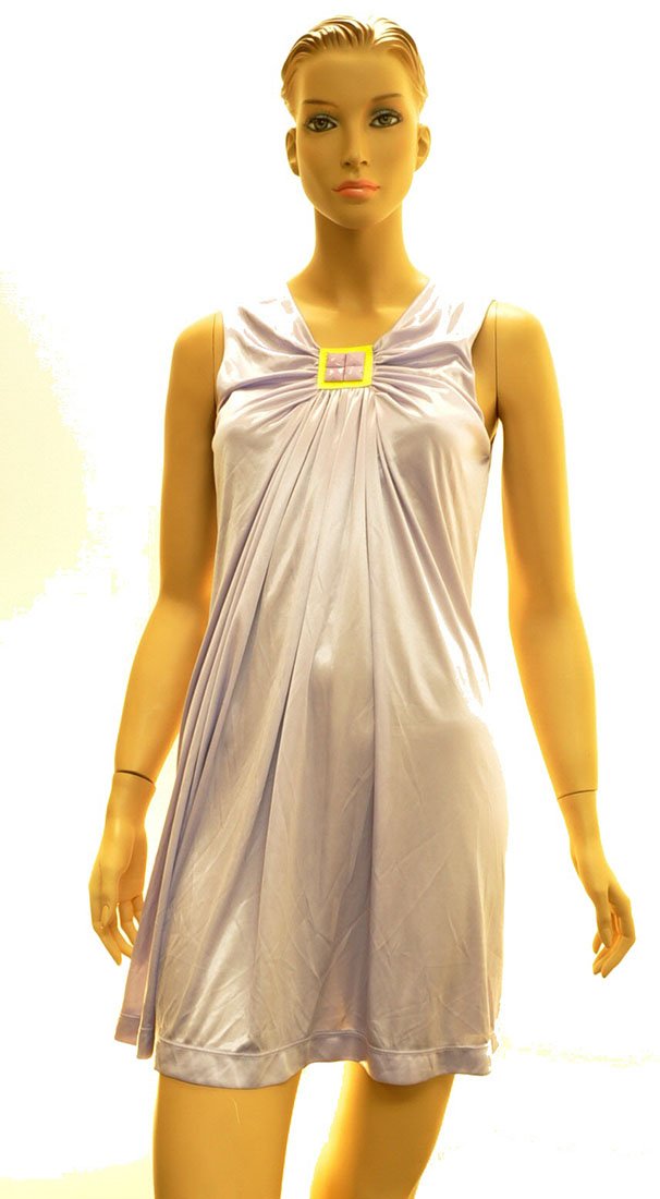 Miss Sixty Purple Polyester Knee Length Dress