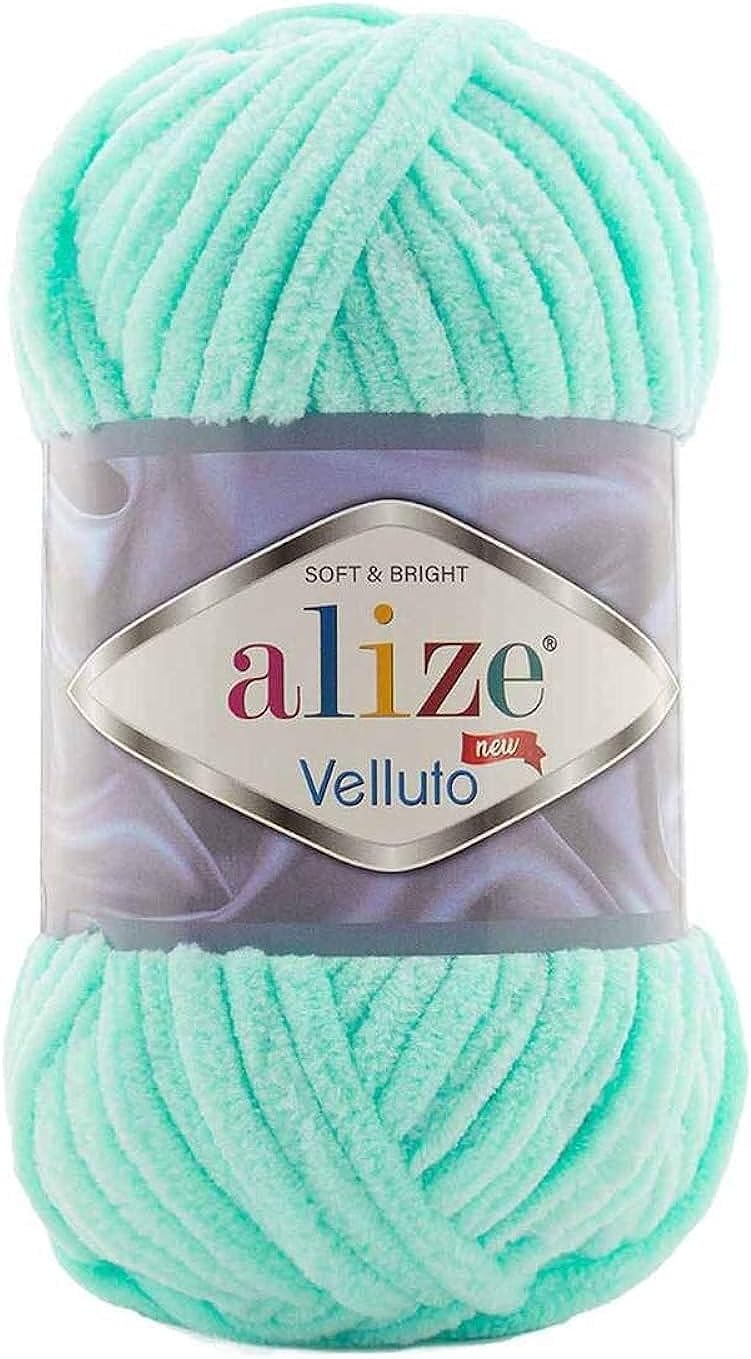 Velluto Hand Knitting Yarn 1PC (Light Turquoise No. 19)