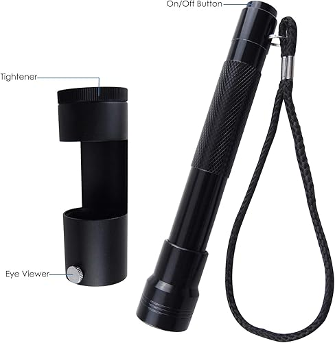 Miniatura 4 de TEKCOPLUS Polariscopio de mano de 3.150 in con linterna joyero gemólogo probador de piedras preciosas herramienta óptica campo oscuro Hastings lupa