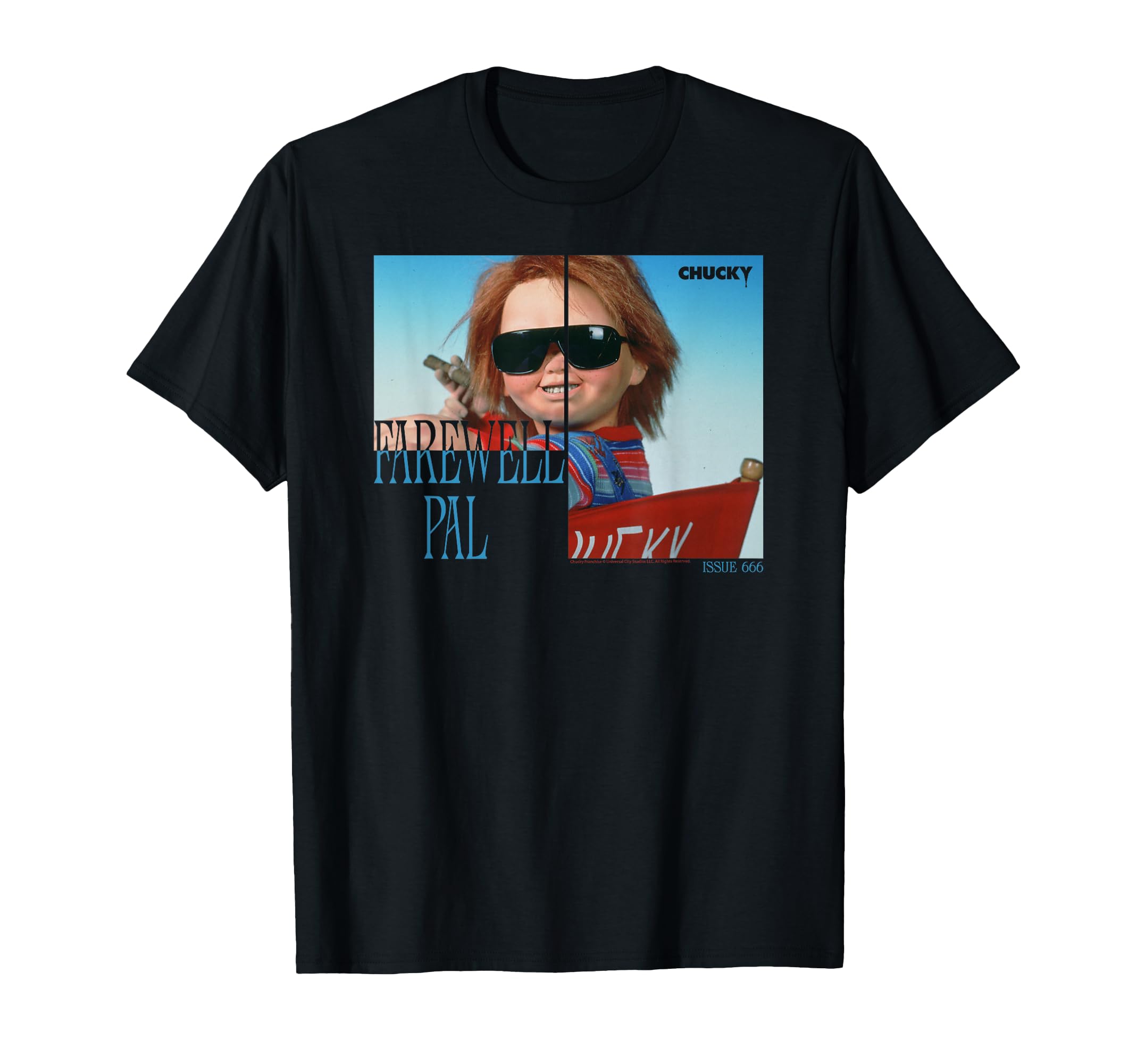 Chucky Farewell Pal Sunglasses Retro Horror T-Shirt