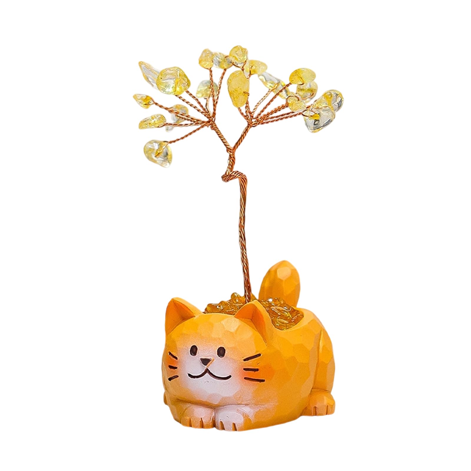 Natural Crystal Stones Bonsais Tree Money, Feng Shuis Decors for Home and Desk Ornament Gift Feng Shuis Natural Quartzs Money