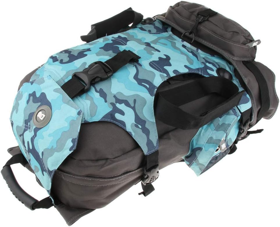 Professional Roller Inline Skates Travel Backpack, Skate Storage Carry Shoulder Bag for Men Women Blue Camo