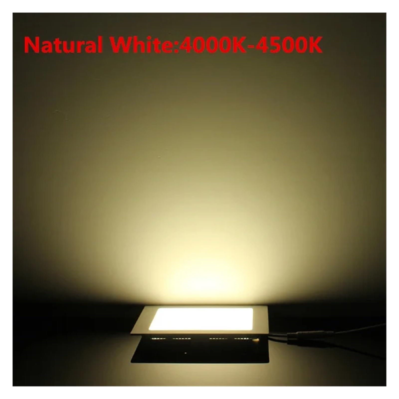 zhuguiming 3W/6W/9W/12W/15W/25W Ultracienki downlight LED Kwadratowy panel Sufitowa oprawa wpuszczana Żarówka AC85-265V(Cold White,Dimmable 25W)