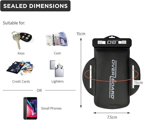 Miniatura 6 de Overboard Paquete de brazo impermeable Pro-Sport, negro, mediano