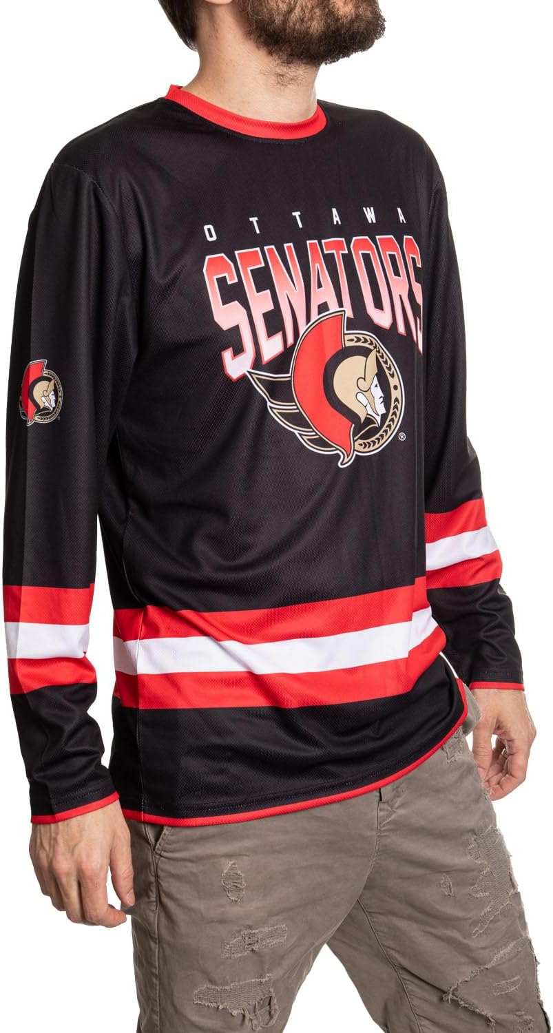 NHL Men's Game Day Long-Sleeve Performance Loose Fit Rash Guard - Image 3