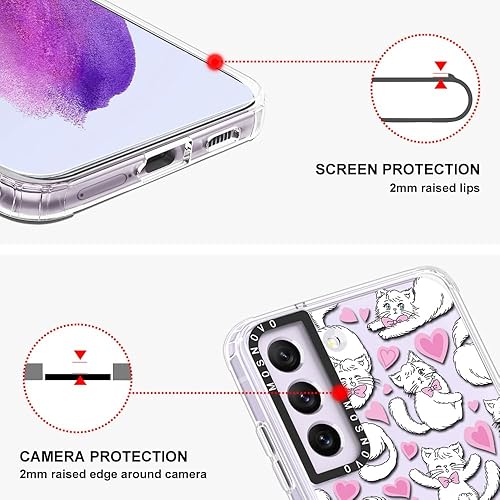 Miniatura 4 de MOSNOVO - Funda para teléfono Samsung Galaxy S21 FE, con protección Buffertech contra caídas de grado militar (6.6 pies), no se descascara, de