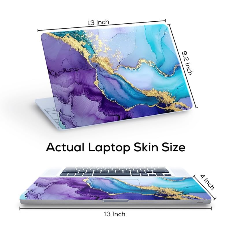Image of Marbel D29 Top+Wrist Pad Vinyl Laptop Skin /Sticker /Cover for 13 to 13.3 Inches Laptops Laminated-Removable-HD Quality Compatible for Hp-Dell-Sony-Lenovo-Asus etc.(13x9.2 Inches)