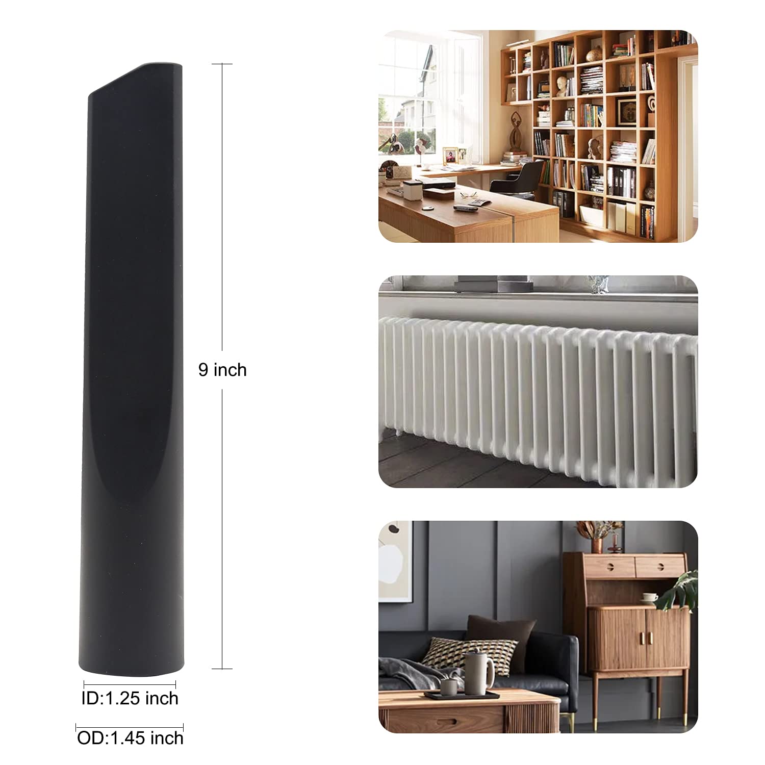 8 accesorios de vacío, kit de herramientas de limpieza de 1 1/4 pulgadas para accesorios de aspirador con varitas de extensión y adaptador de manguera de 32 mm y 35 mm