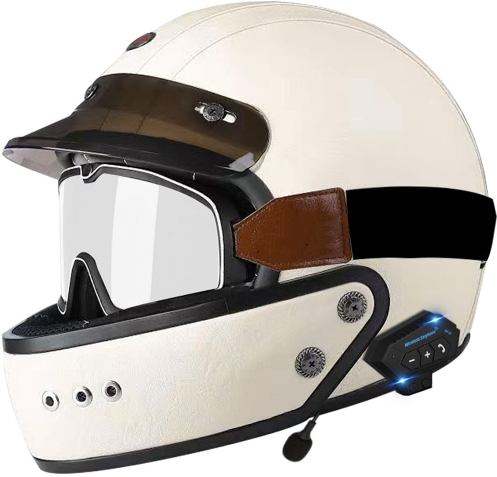Casco motocicleta Bluetooth con visera antivaho para evitar el empañamiento 8