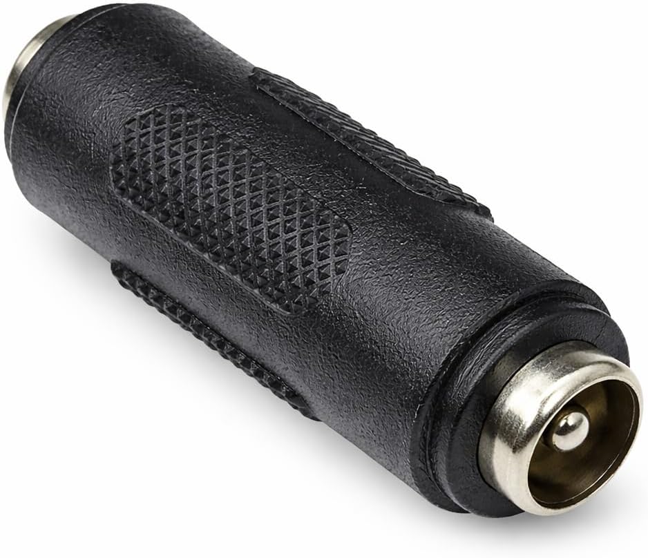 DC Female to Female Coupler, 2.1mm X 5.5mm Connector, Power Cable Extension Adapter, Male to Female Jack Converter, Barrel, Wire Extender, Joiner, Plug Adaptor for CCTV IP Camera, DVR, LED Light Strip