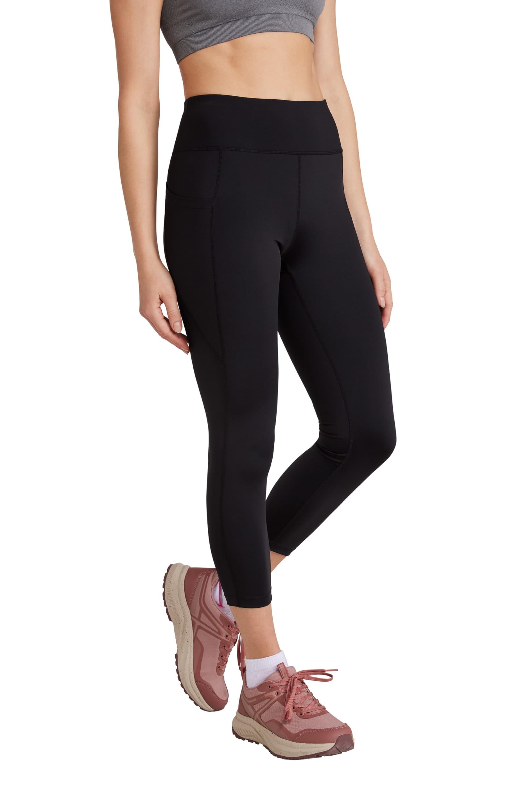 Mountain Warehouse Women's Black Out High Waist 7/8 Leggings Size 10