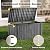 ROJIK 200 Gallon Deck Boxes Outdoor Waterproof, Weatherproof Outdoor Storage Boxes with Lockable Lid, Resin Large Storage Box for Patio Furniture Cushions, Garden Tools and Pool Floats (Black)