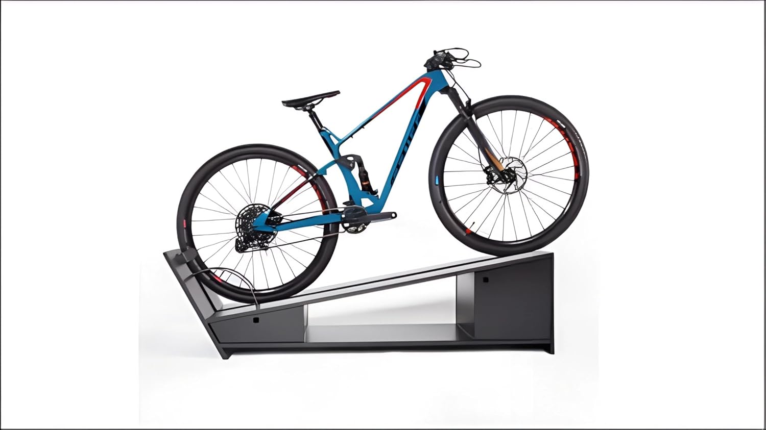 Modern Wooden Bike Storage Rack and Organizer