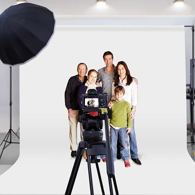 Fondo Blanco 10x20 pies Poliéster Alta Densidad para Fotografía Video miniatura 7