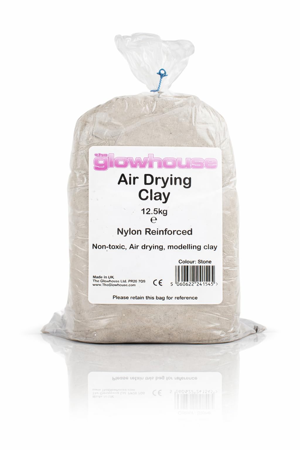 Air Drying Modelling Clay Nylon Reinforced 12.5kg (Stone)