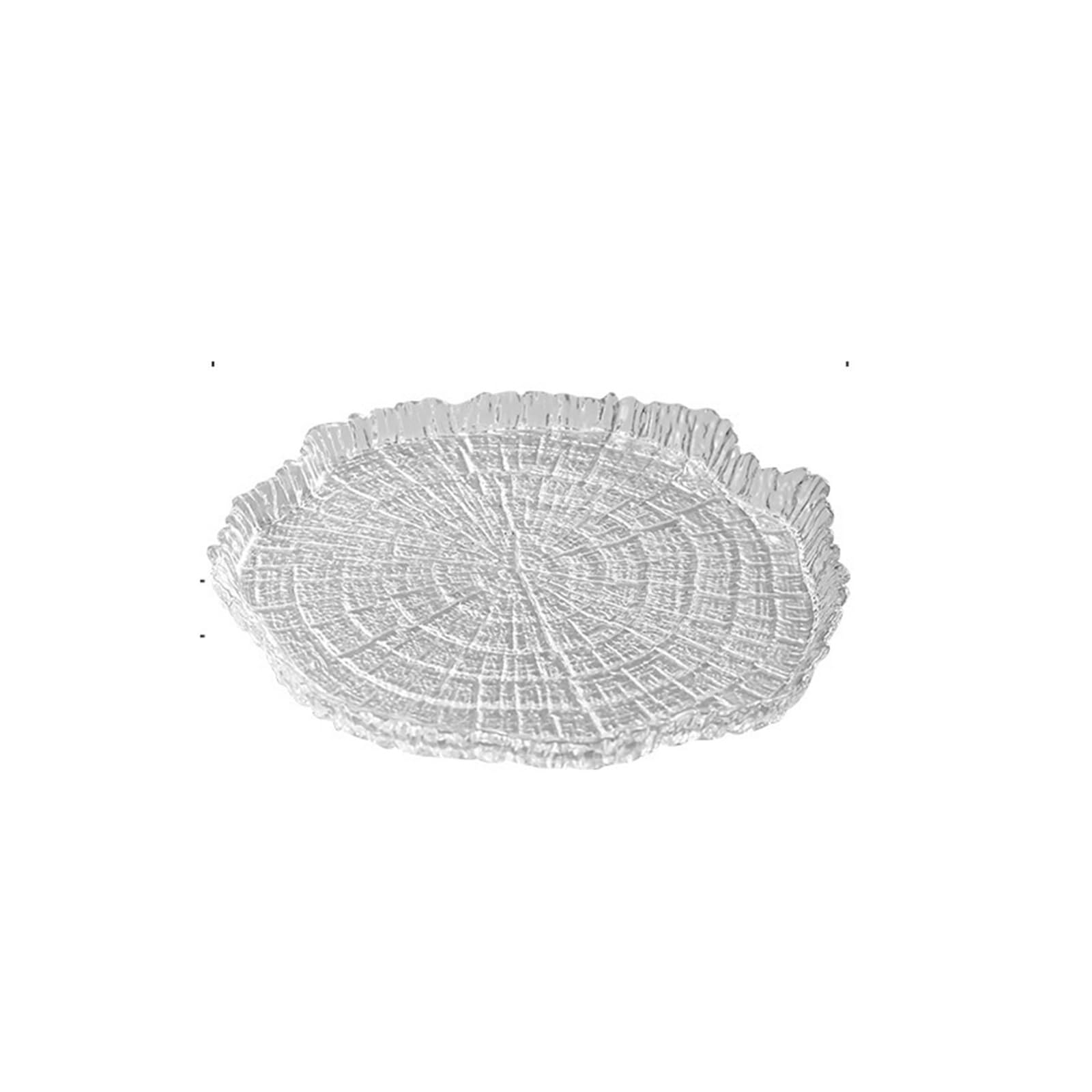 Assiettes à salade en verre irrégulier pour cuisine maison moderne