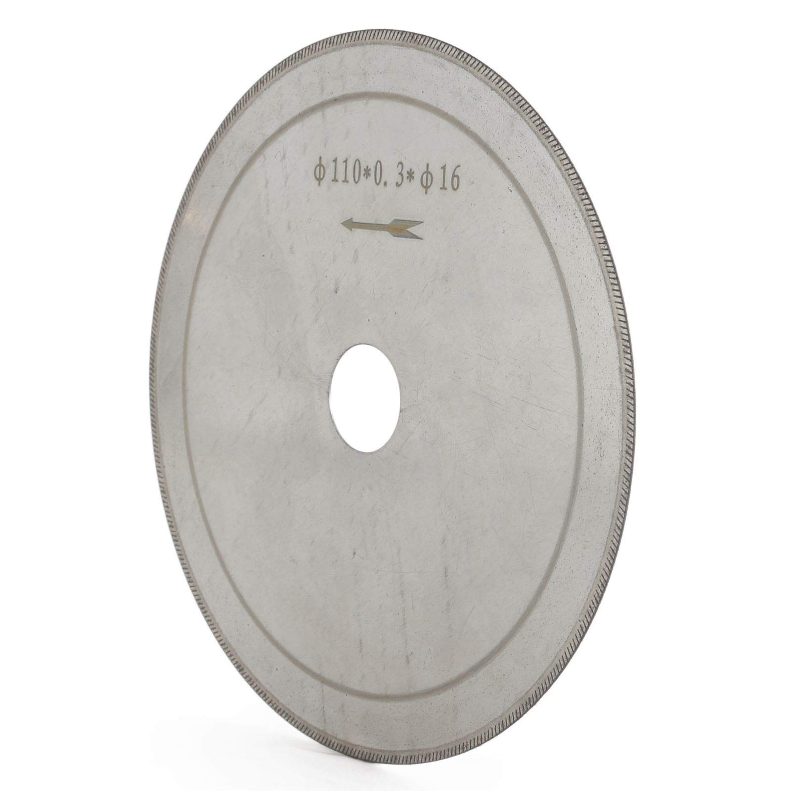Brzeszczoty do pił tarczowych do bardzo dokładnego 2 sztuk 110 mm Ultra cienka diamentowa tarcza tnąca Ostra piła tarczowa (Color : Silver)