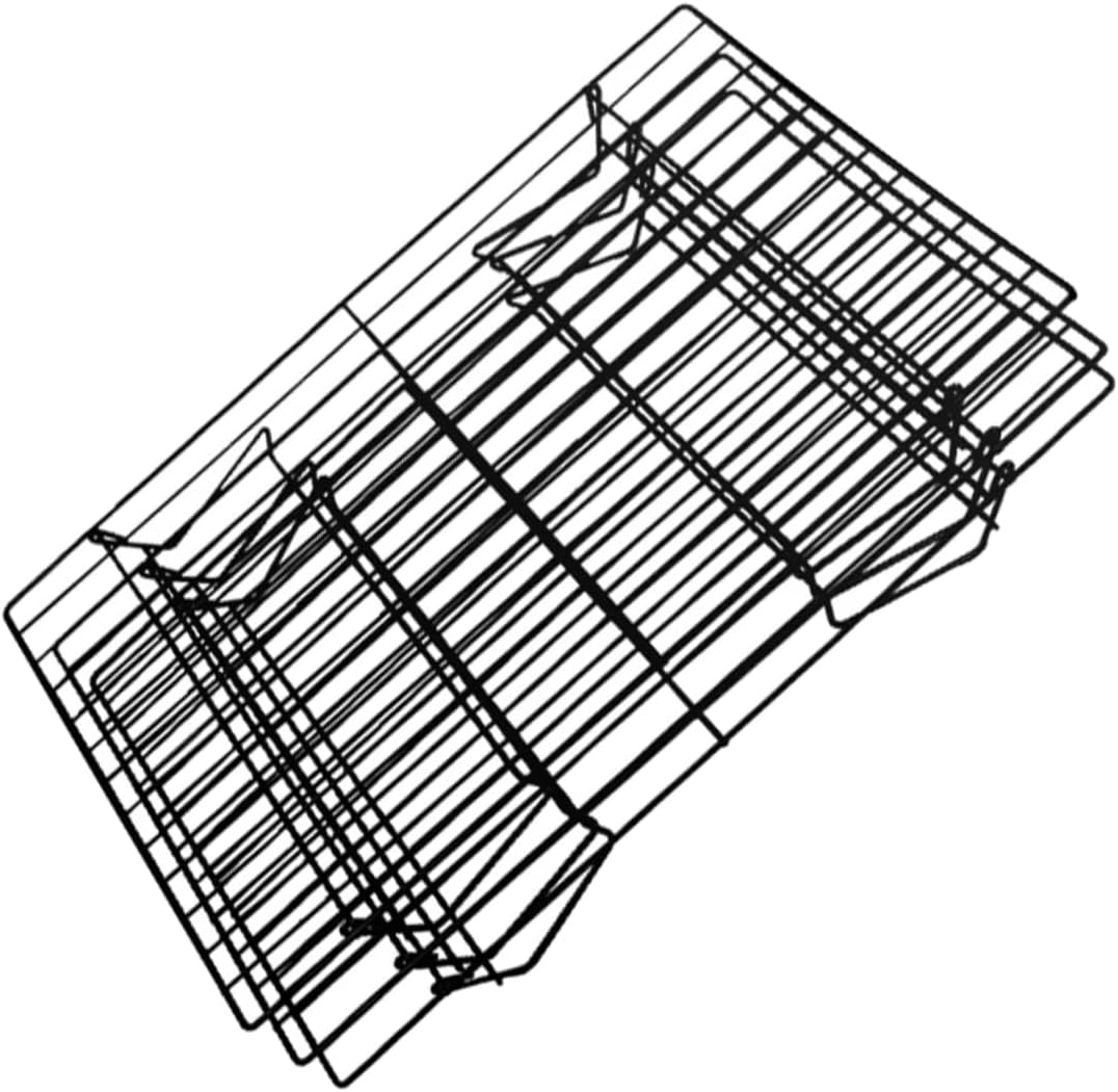 Portable BBQ Racks for Outdoor Grill Grate Camping Barbecue Shelf Compact Carbon Steel Folding Rack