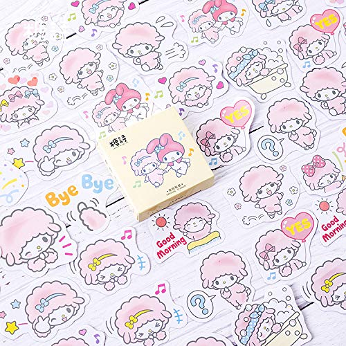 Bureze Creative cute Animal Sheep Decoration Adhesive Stickers Diy Cartoon Stickers Diary Sticker Scrapbook Kawaii Stationery Stickers