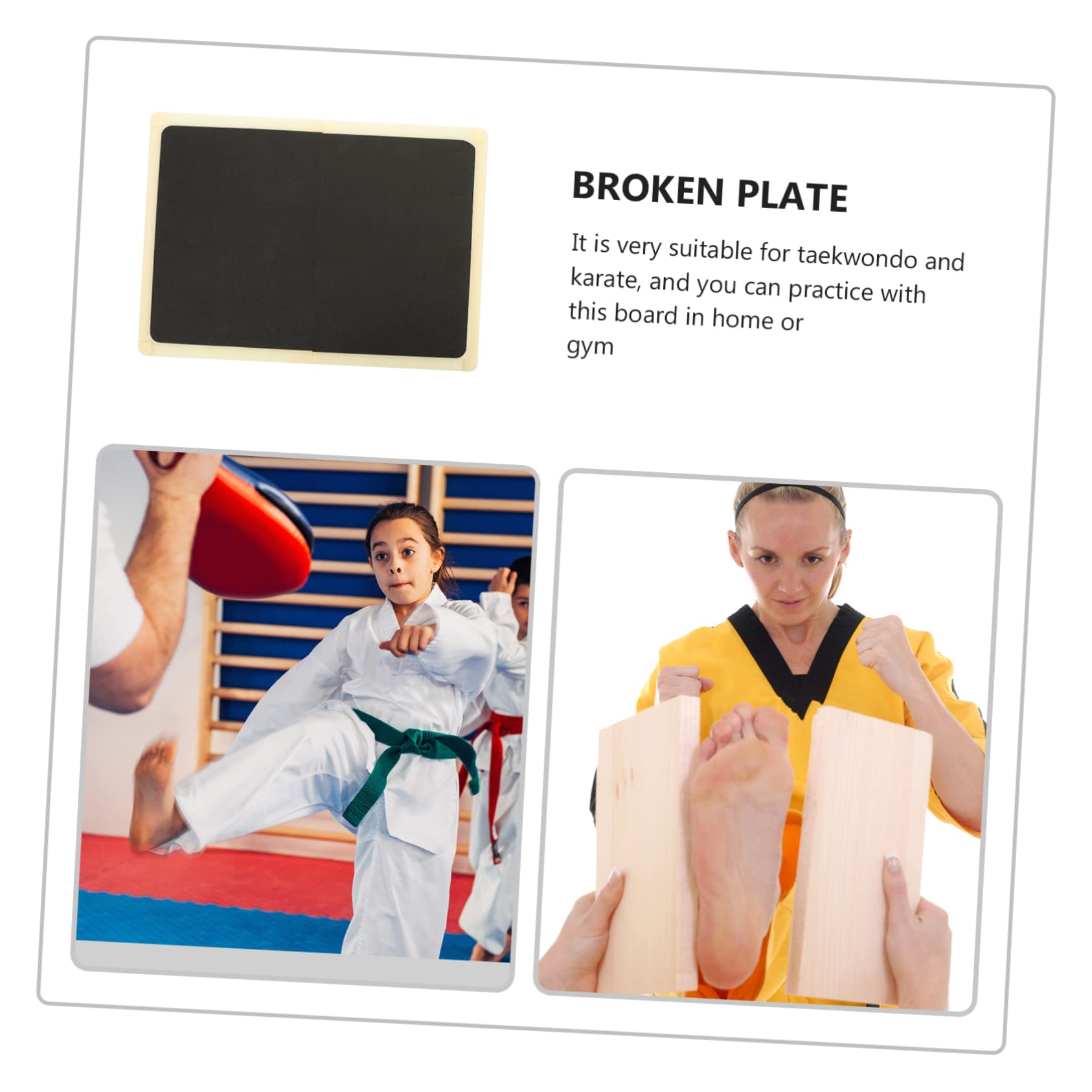 Garneck Portable Kicking Practice Board for Martial Arts Training Reusable Taekwondo Karate Punching Pad