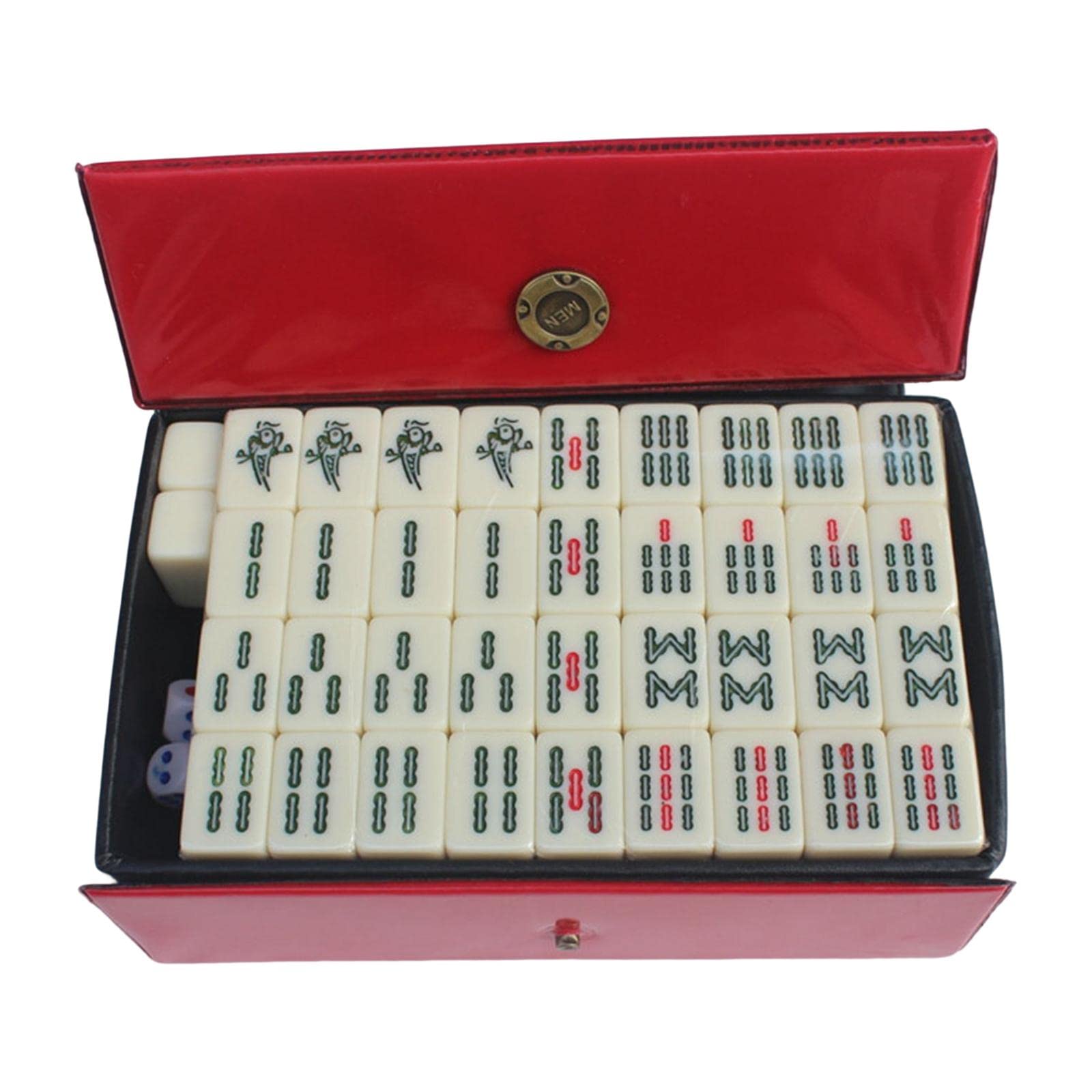 Mini Chinese Mahjong Game Set Board Game Maj Jongg, for Family Game Travel