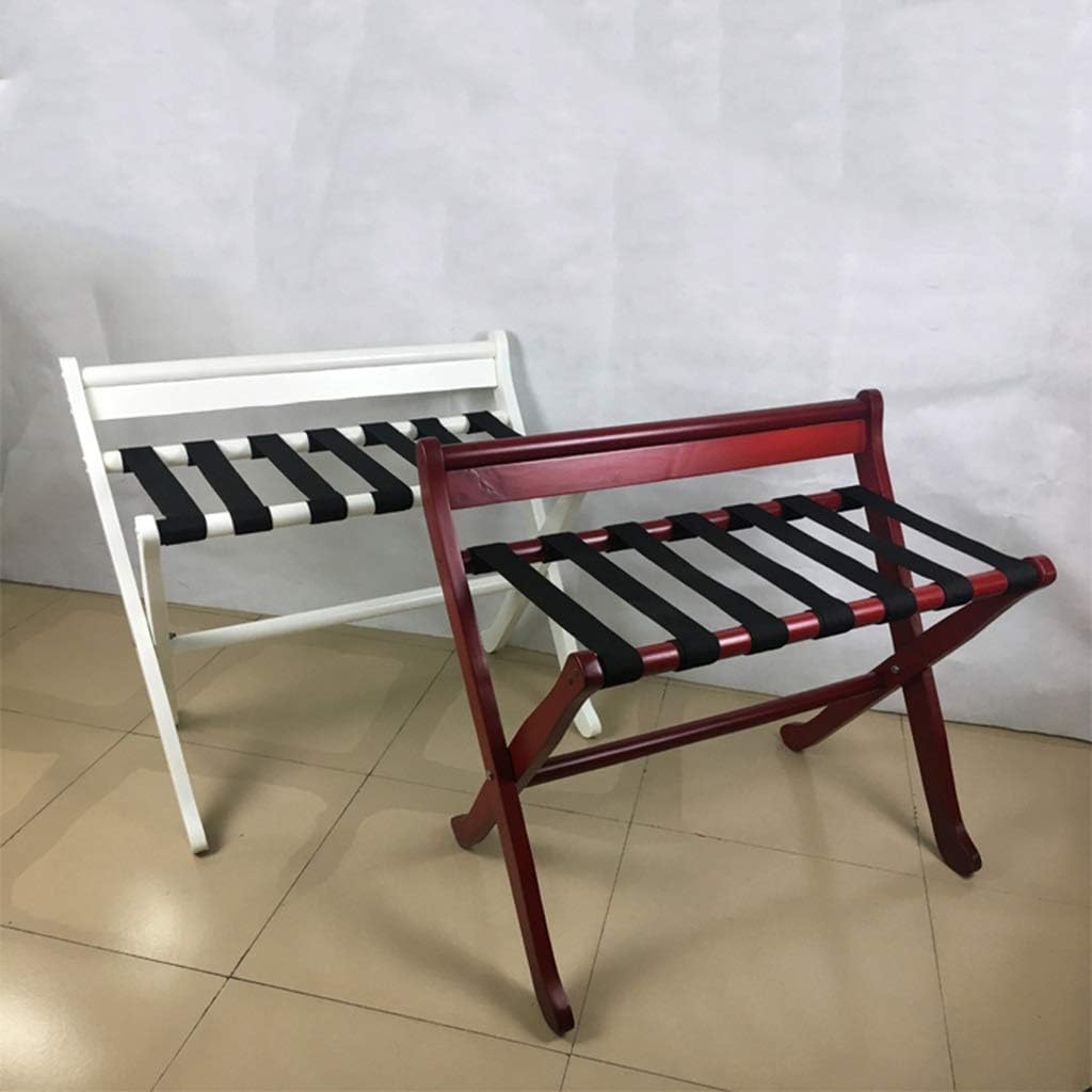 Luggage Rack Hotel Room Household Solid Wood Folding Luggage Rack Put Hanger (80 × 40 × 70CM) (Color : B) (A)