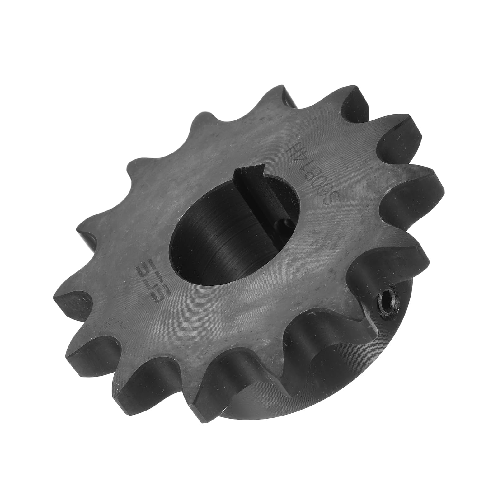 QUARKZMAN #60 Kettenrad B-Typ 1-1/4" Bohrung 14 Zähne Einfachstrang Kettenrad Kohlenstoffstahl Keilnut Mit Stellschrauben