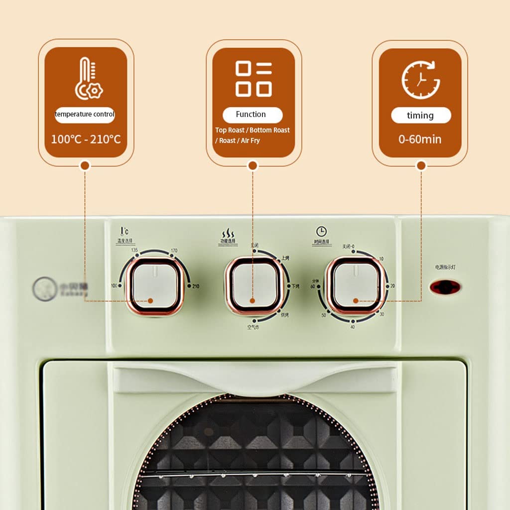 Friggitrice ad aria, forno multifunzione di grande capacità da 18 litri - Forno elettrico domestico, 3 manopole di controllo meccaniche, friggitrice ad aria