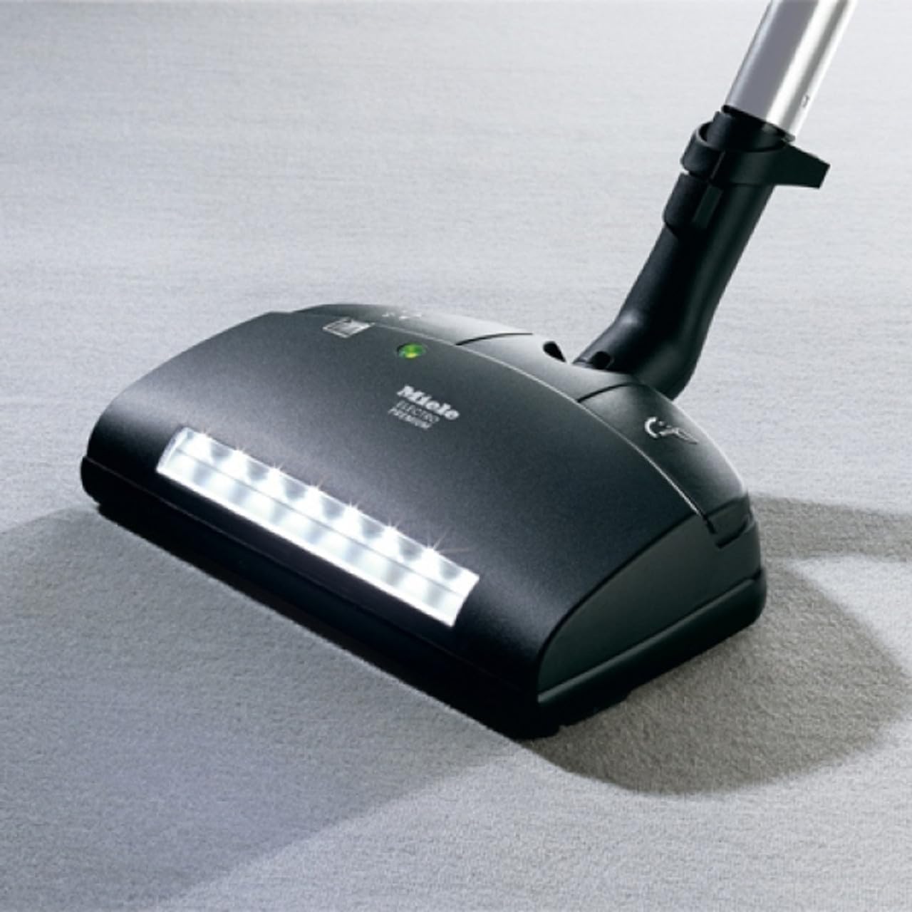 Miele SEB236 Powerhead with LED lights on carpet