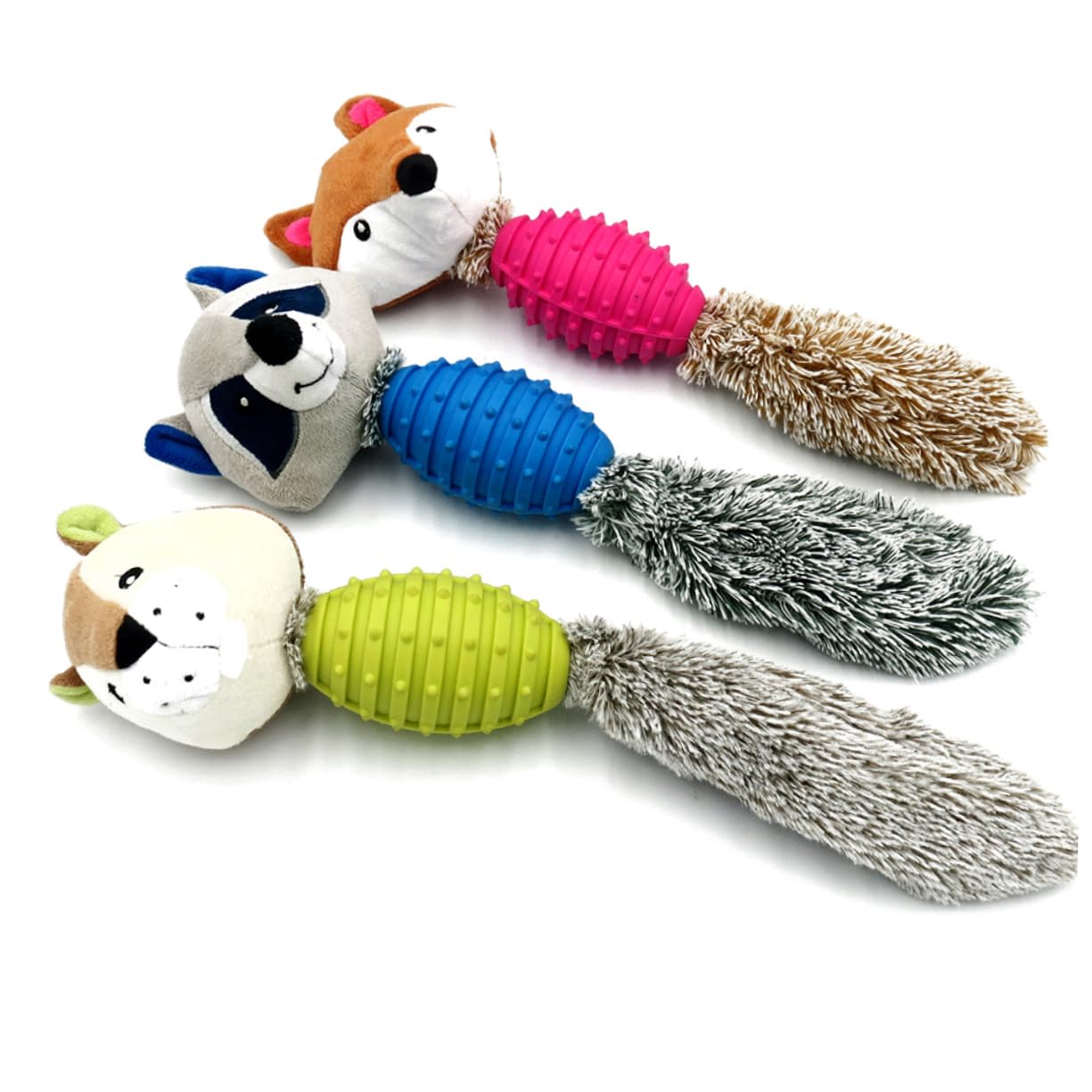 Sosoport 3 De Peluche Chirriantes para Perros con Golosinas Interactivos para Perros Pequeños Y Grandes para La Dentición De Cachorros.