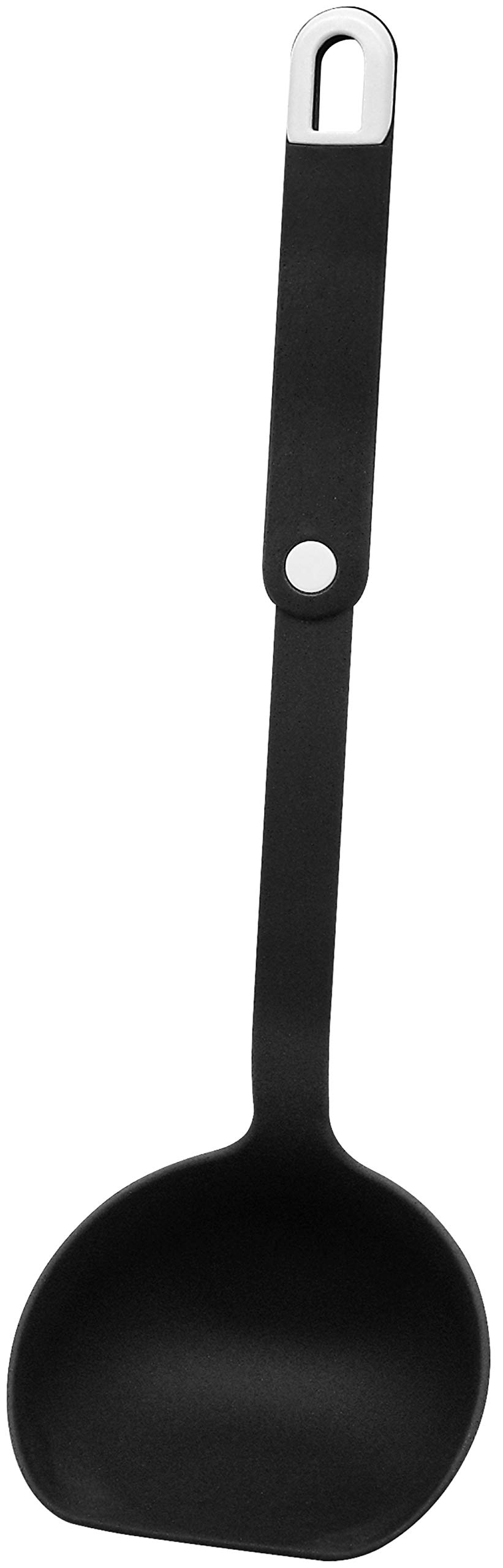 FACKELMANN 24038 29 cm, Practical Handle, ladle with Functional Part Made of Plastic for Coated pots and Pans, Dishwasher Safe, Quantity: 1 Piece