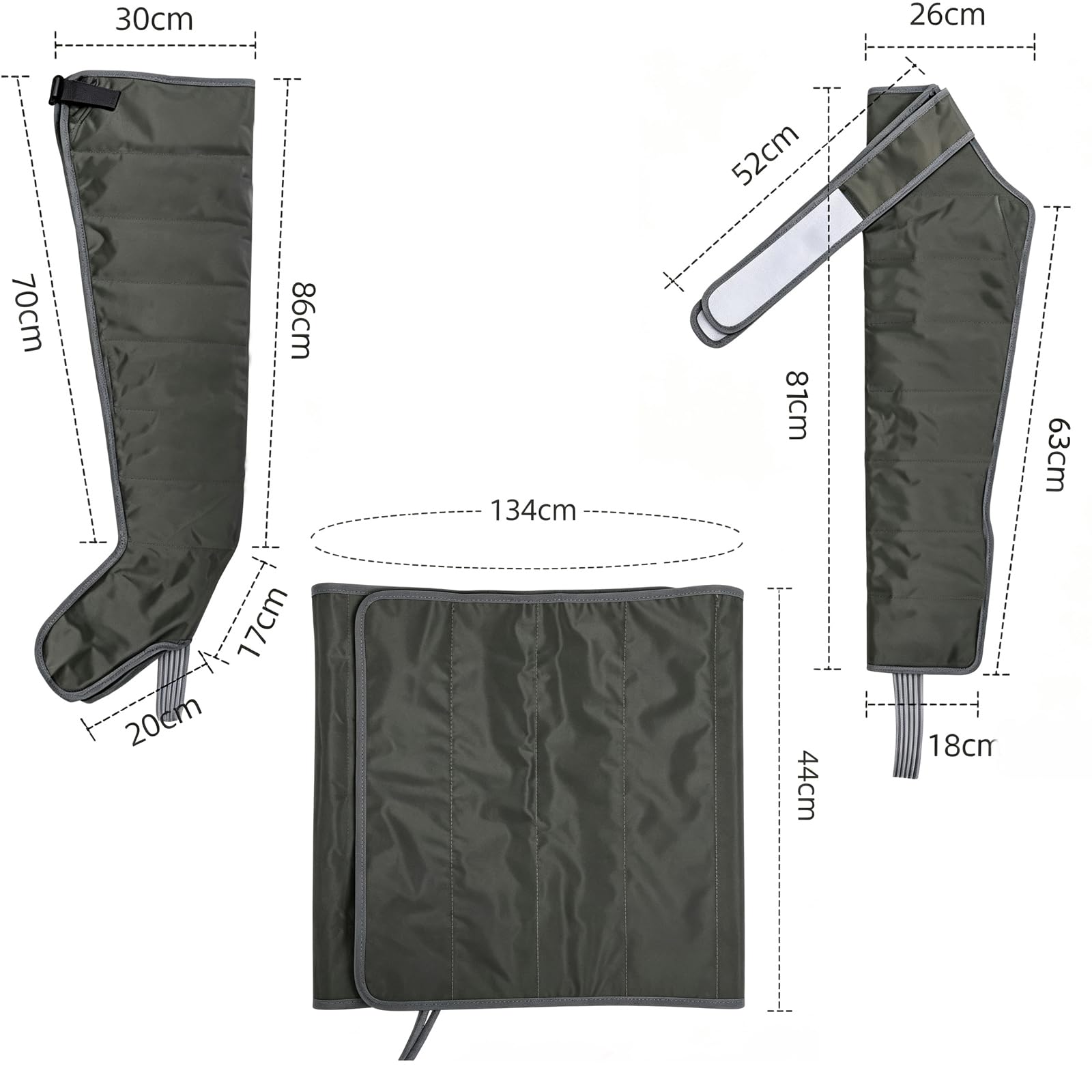 Masażer do Leczenia Lipodemii 6/8 Komór Powietrznych, Elektryczne Buty Kompresyjne dla Drenażu Limfatycznego, Regulowane Ciśnienie Uda Łydki Stopy, Ulga w Bólu i Wsparcie Krążenia do Domu