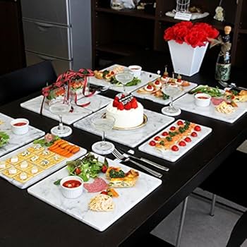 Amazon.co.jp: 大理石ディッシュプレートLサイズ(30cm×30cm 厚み