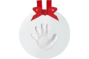 Baby's First Christmas Handprint and Footprint Keepsake Clay Kit