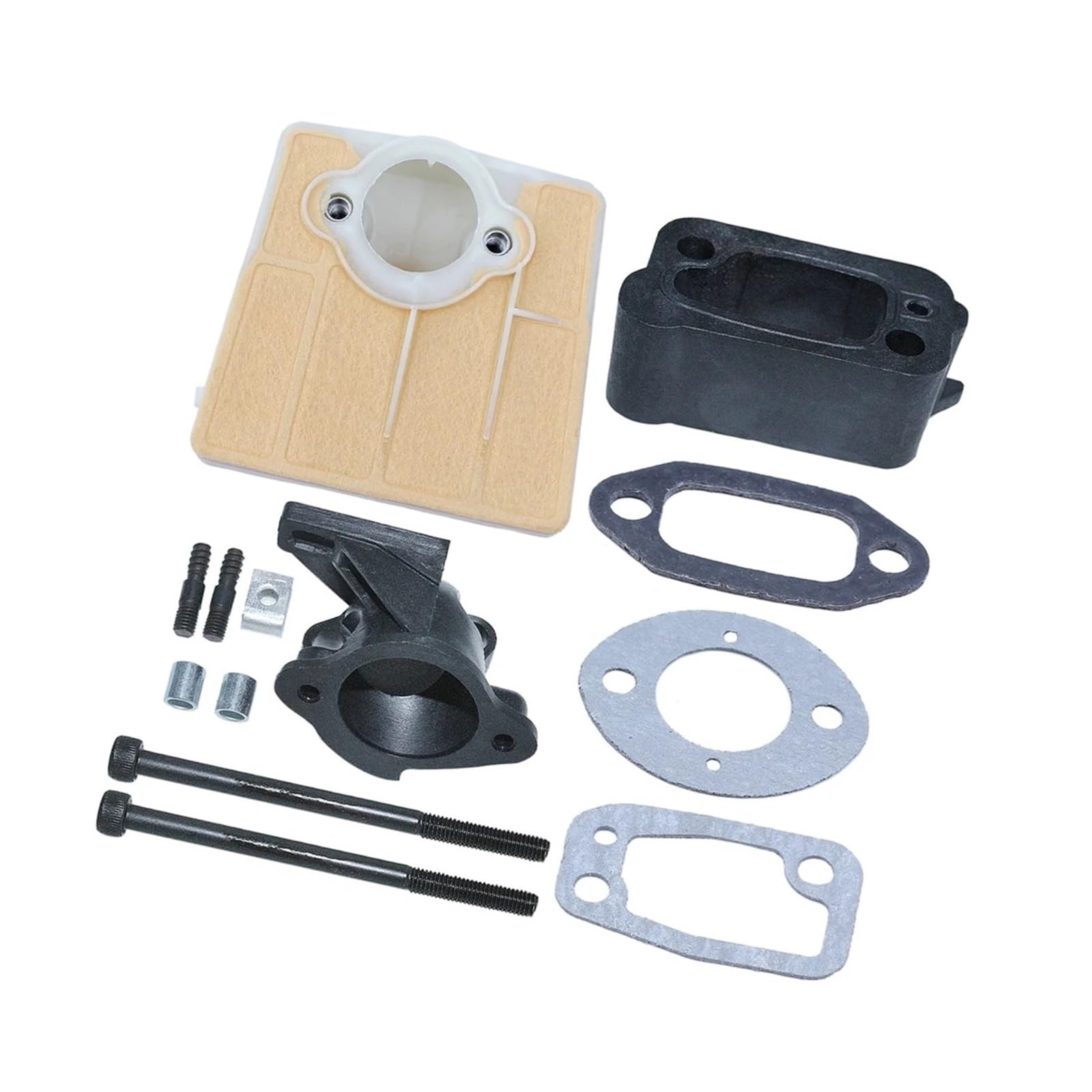 Kit filtre à air haute filtration et adaptateur de collecteur tronçonneuse