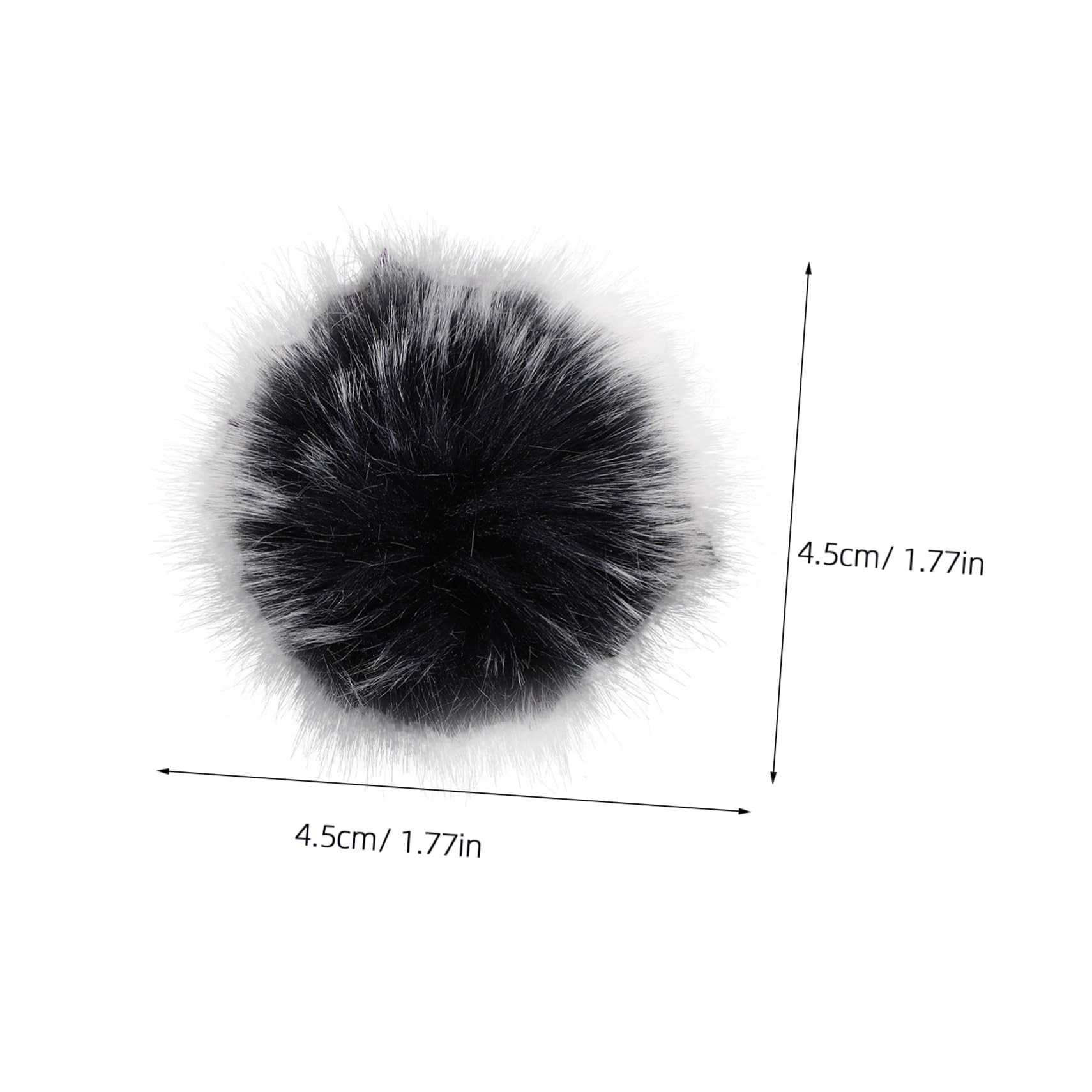 Toyvian 2Pcs Lavalier Microphone Wind Furry Windscreen Covers for Noise Reduction Lightweight and Portable Windproof Accessories for Audio Interviews and Live