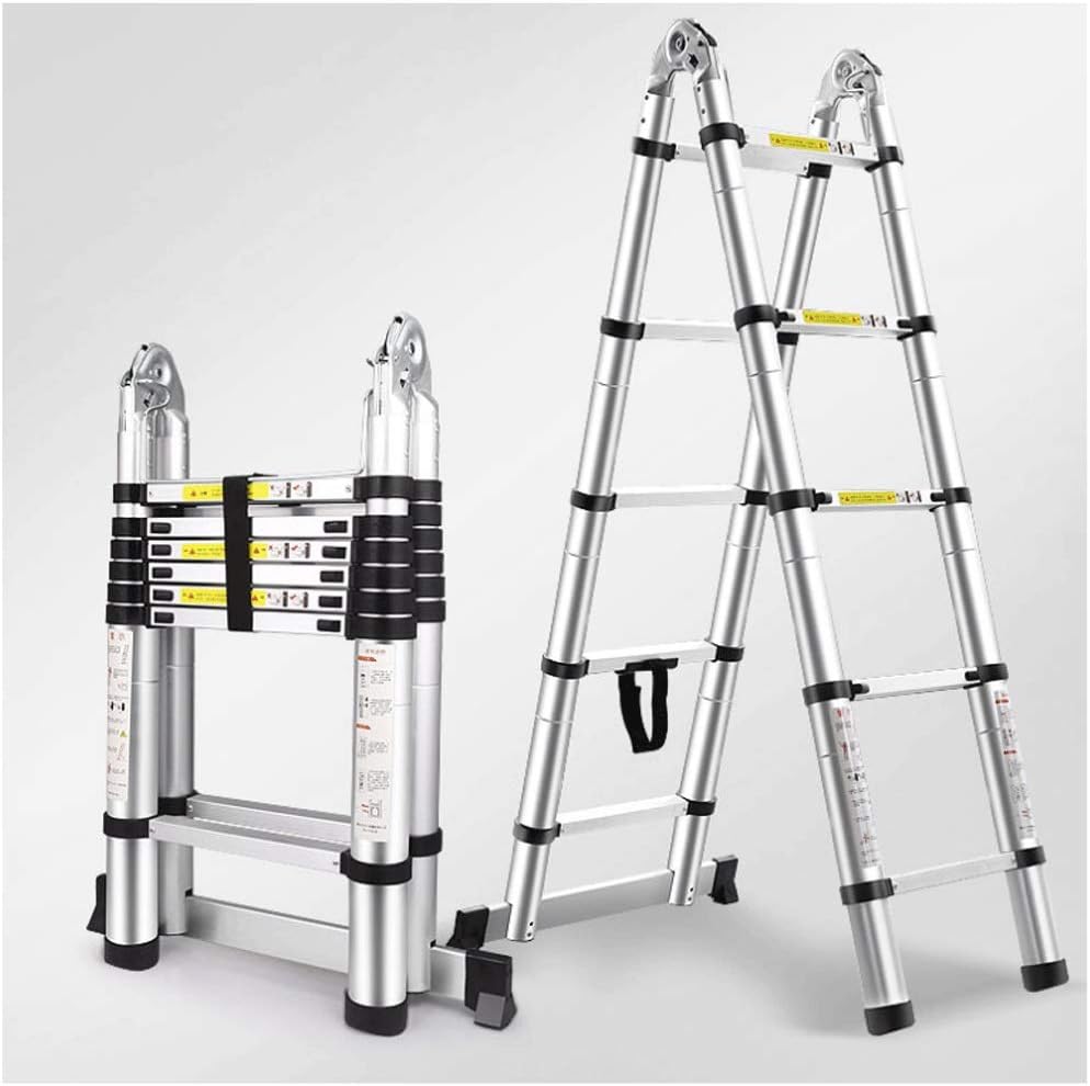 Telescopic Ladder，Extension Ladder， telescoping Ladder 18 FT Aluminum