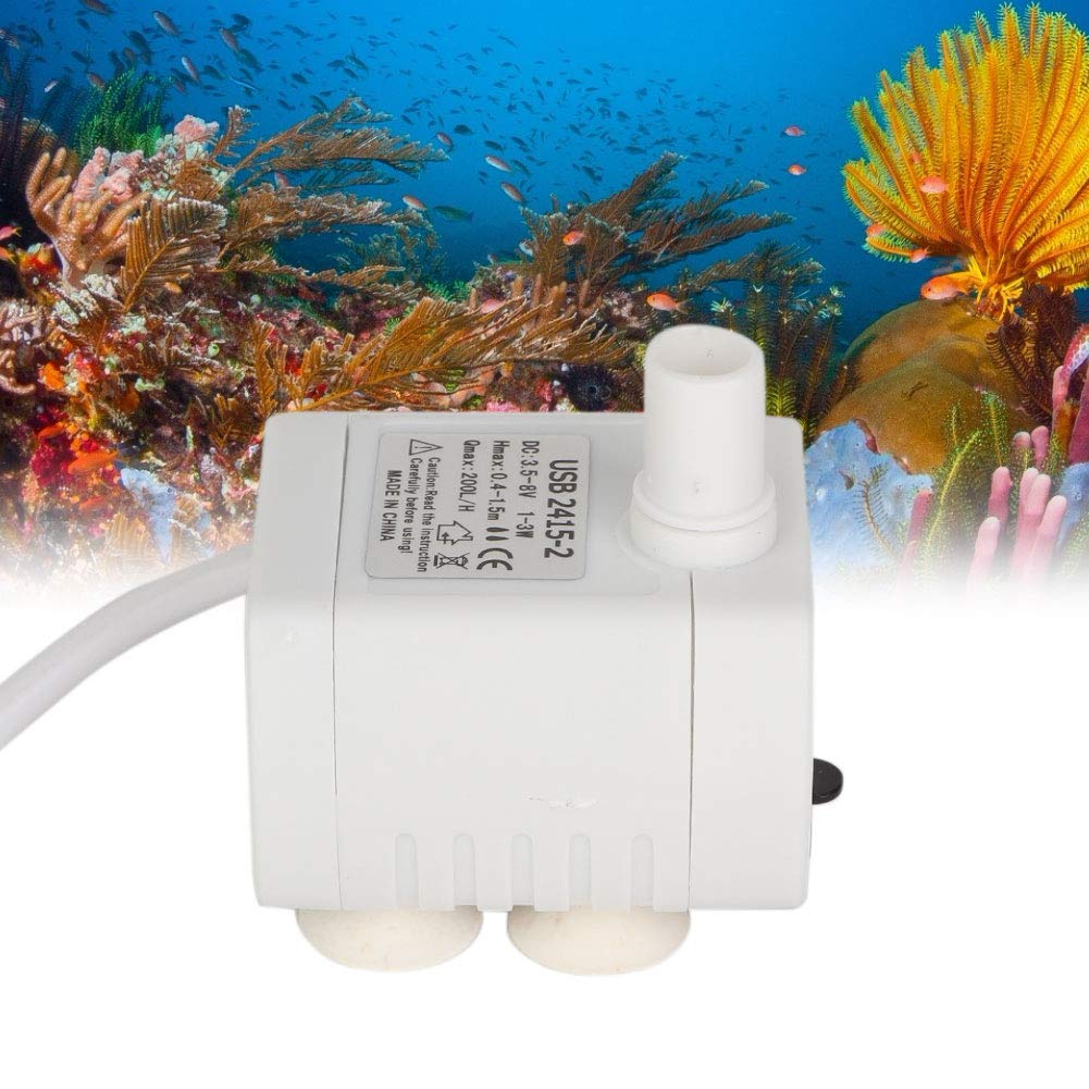 Usb 2415 4 Mini Pompa Zatapialna Wodna do Akwarium - Micro Usb Wasserpumpe - Dozownik do Wody dla Zwierząt