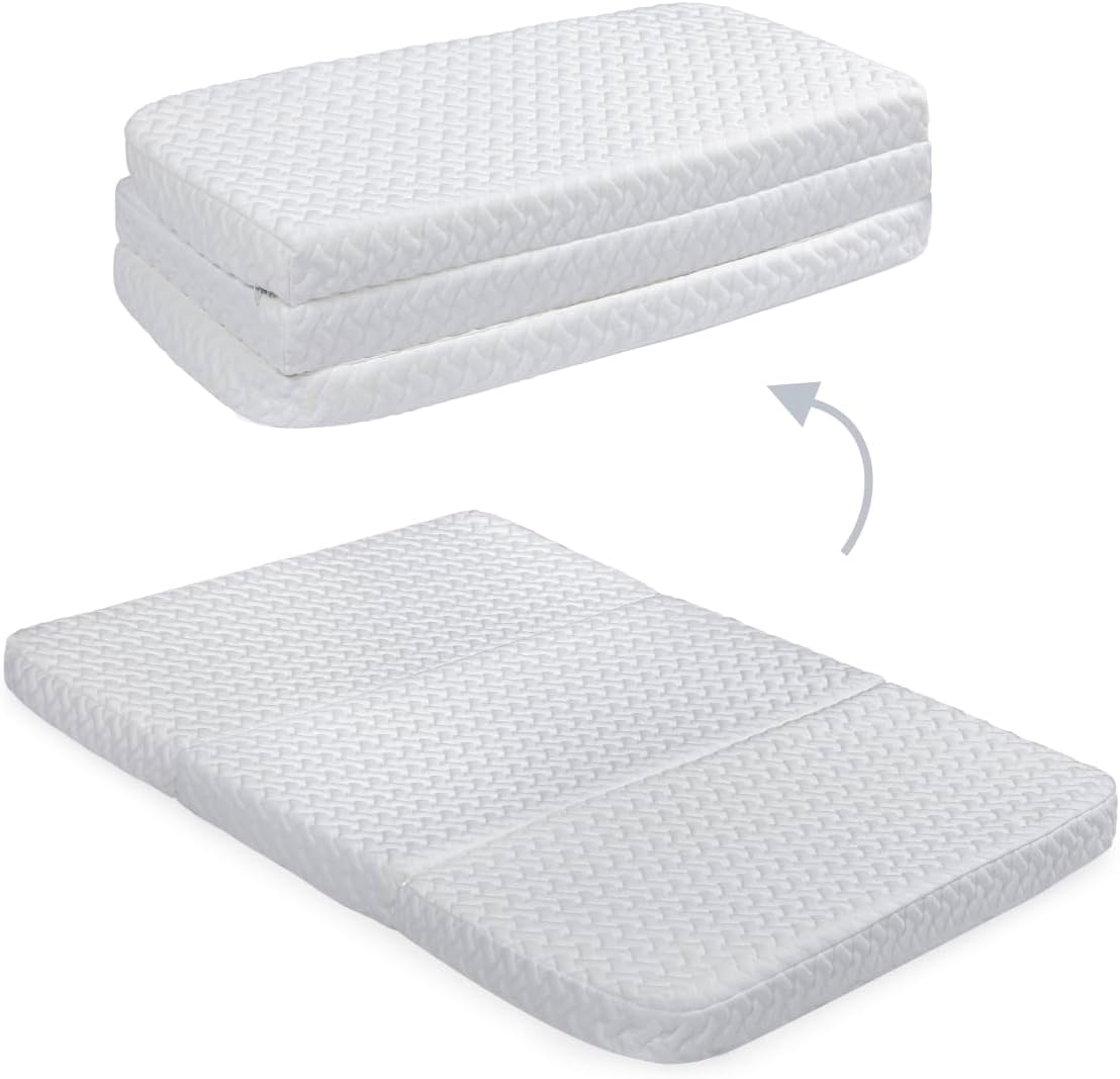Mini Crib Mattress Pack N Play Mattress Topper With Small Pillow