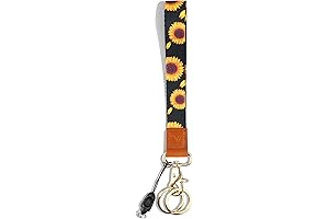 Cute Wrist Sunflower Lanyard for Keys