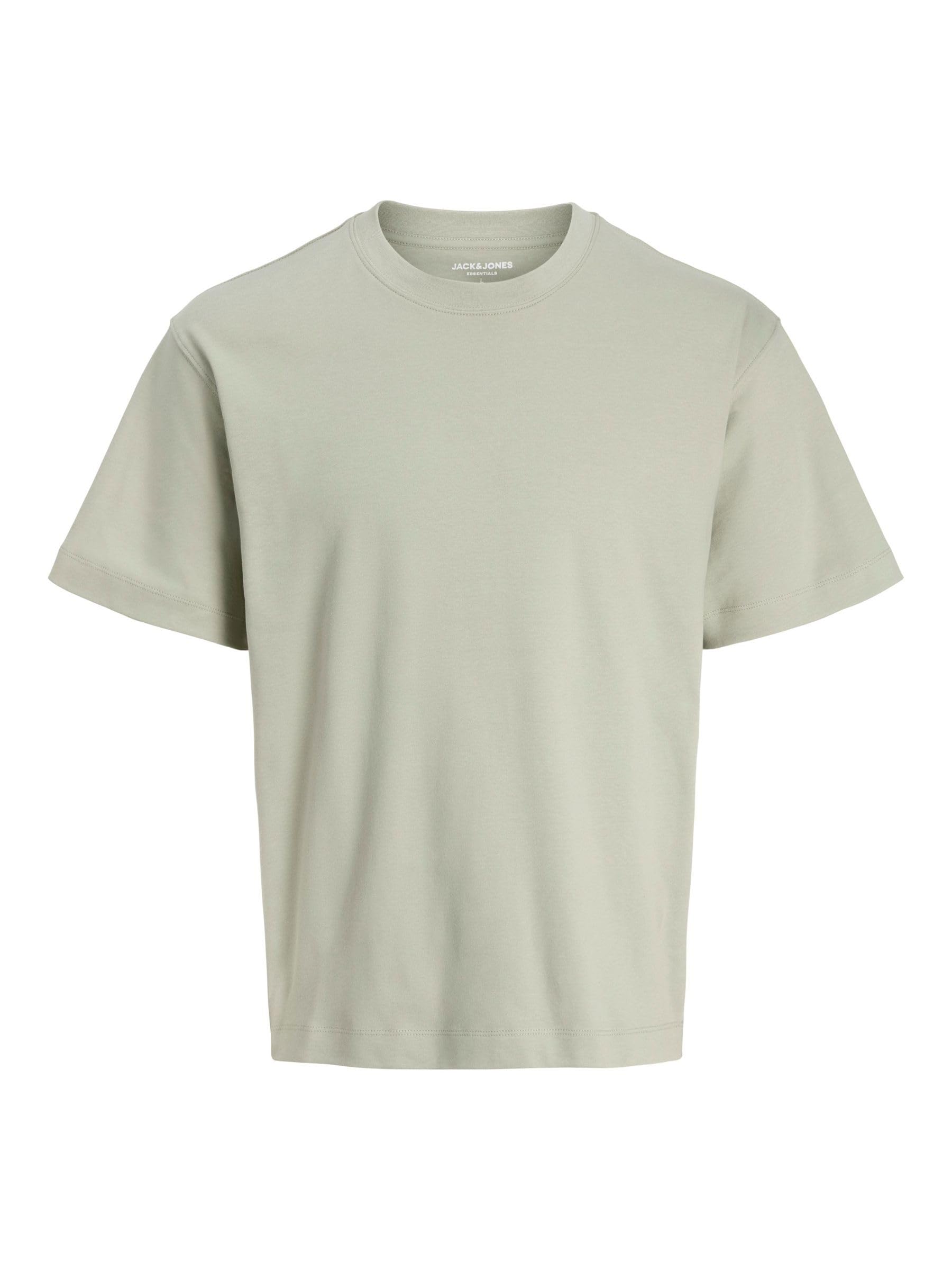 JACK & JONES Male T-Shirt Plain T-Shirt, Seagrass, M